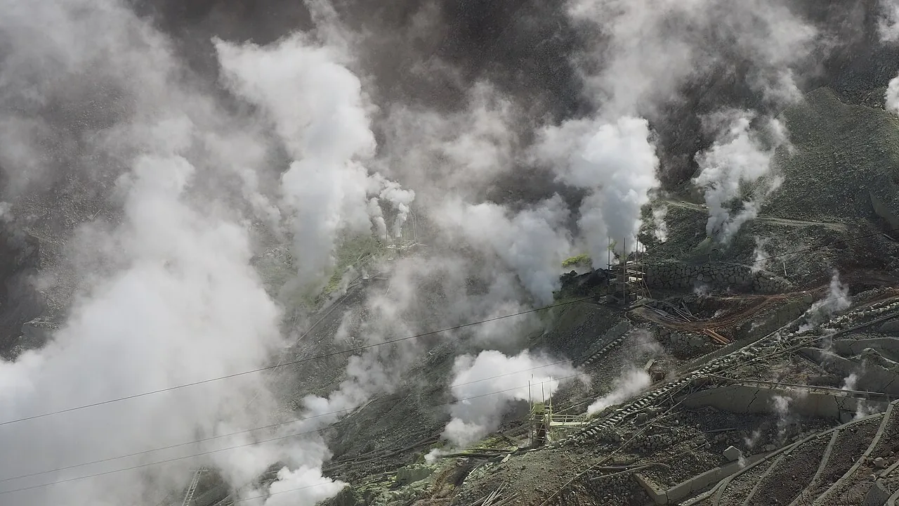 Vulkanické údolí Owakudani v Hakone
