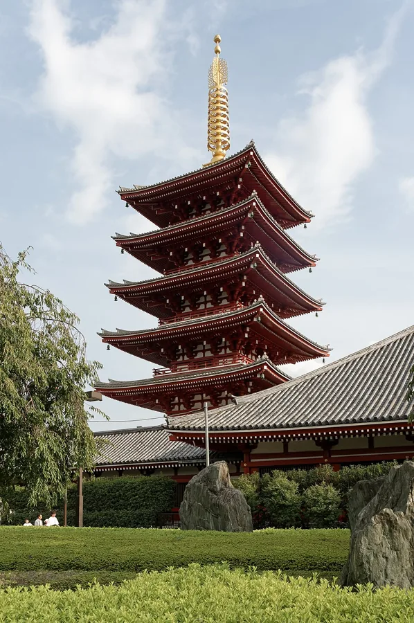 Pagoda Sensoji chrám Asakusa Tokio